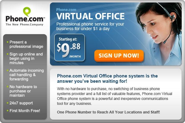 Phone.Com Virtual Office Sign Up